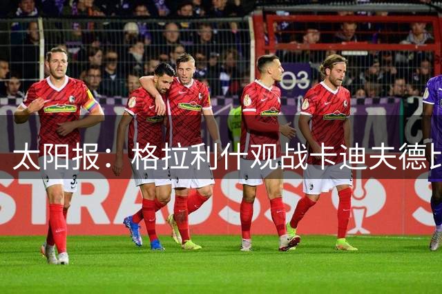 太阳报：格拉利什观战卡迪夫德比，支持童年好友罗宾逊